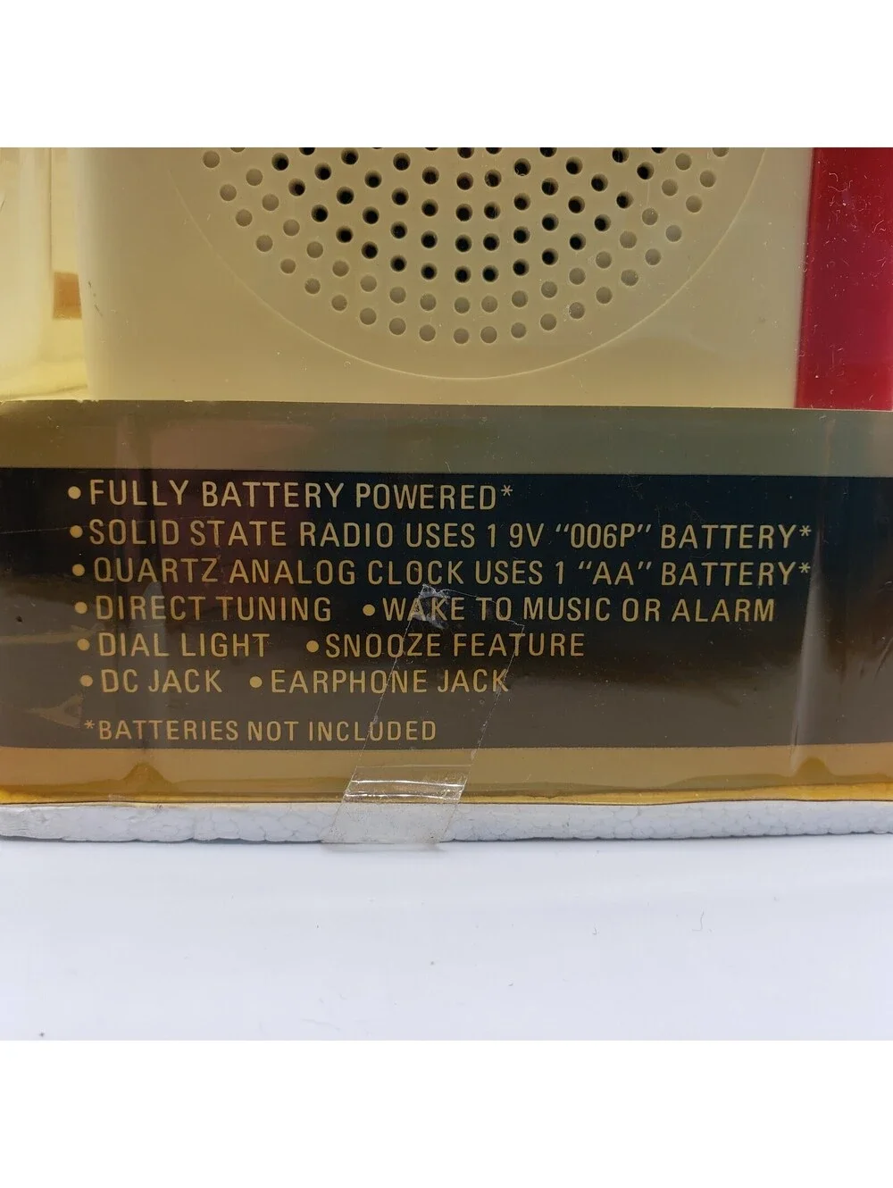Vintage 1984 Bradley Quartz Clock Radio Portable AM/FM NIP Mickey Disney 2087